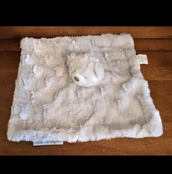 Blanket Beyond Baby Bear Gray Security Blanket Lovey Gray - Picture 2 of 4